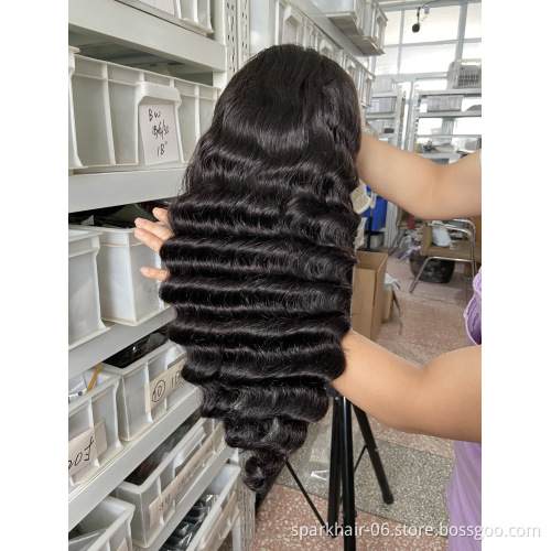 Wholesale 613 Virgin Brazilian HD Lace Frontal Wigs 4x4/13x4/13x6 Natural Transparent Lace Front Human Hair Wig for Black Women